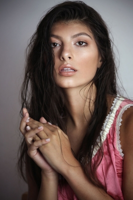 AlayaWetHairPeachSatinBeautyWL